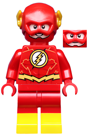 Минифигурка Lego Super Heroes The Flash - Gold Outlines on Chest and Yellow Boots sh0549 U